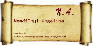 Neményi Angelina névjegykártya